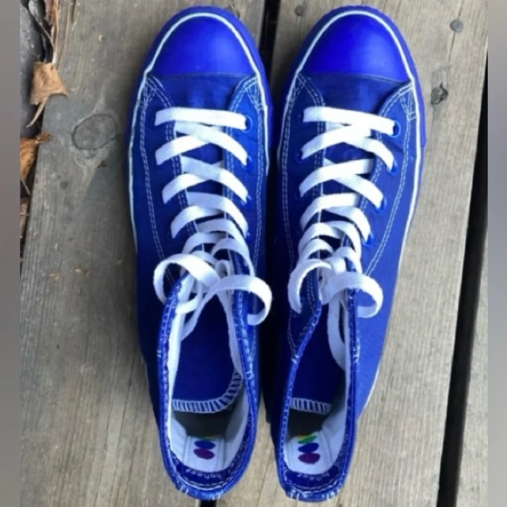 Rare Nylon CONVERSE Shoes ALL STARS Sneakers CHUCK TAYLOR Blue Men’s Size 5